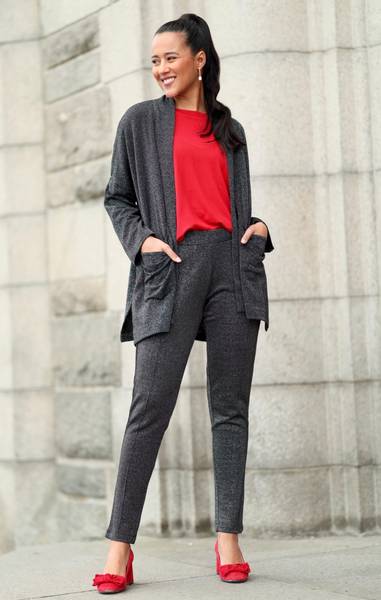 Bilde av Masai - Paquita Trousers - Black Glitter
