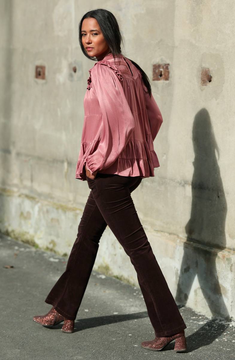 Mapp - Flare Pants Babycord - Chocolate